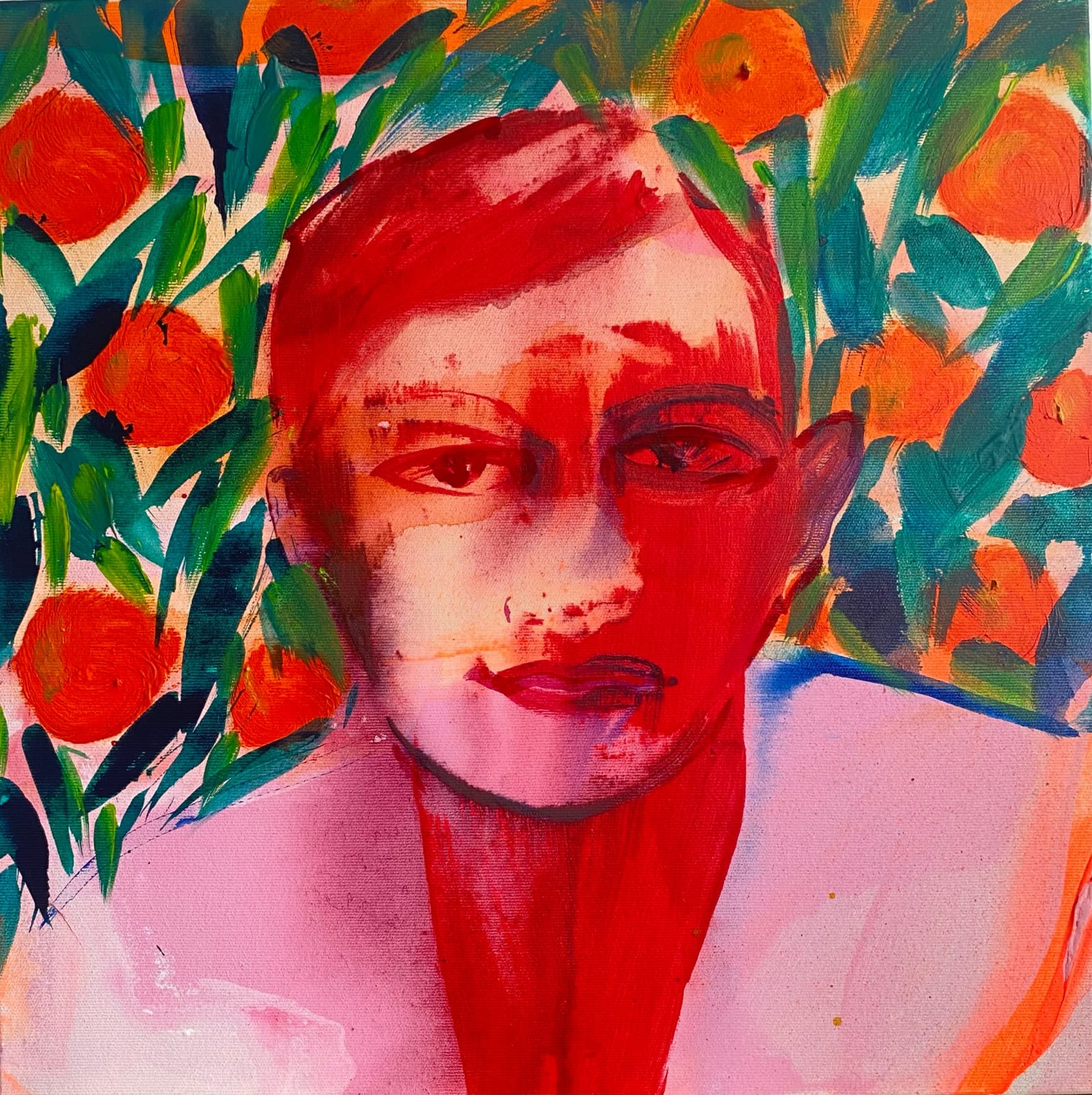 Omar Mahfoudi painting. Moroccan Artist. Contemporary African art in Paris. AFIKARIS Gallery. Acrylic and ink on paper and canvas. Figurative. Abstraction. Cinematic paintings.