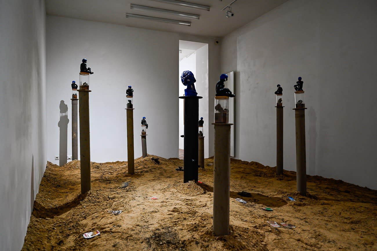 Jean David Nkot, Blue Bodies, 2024