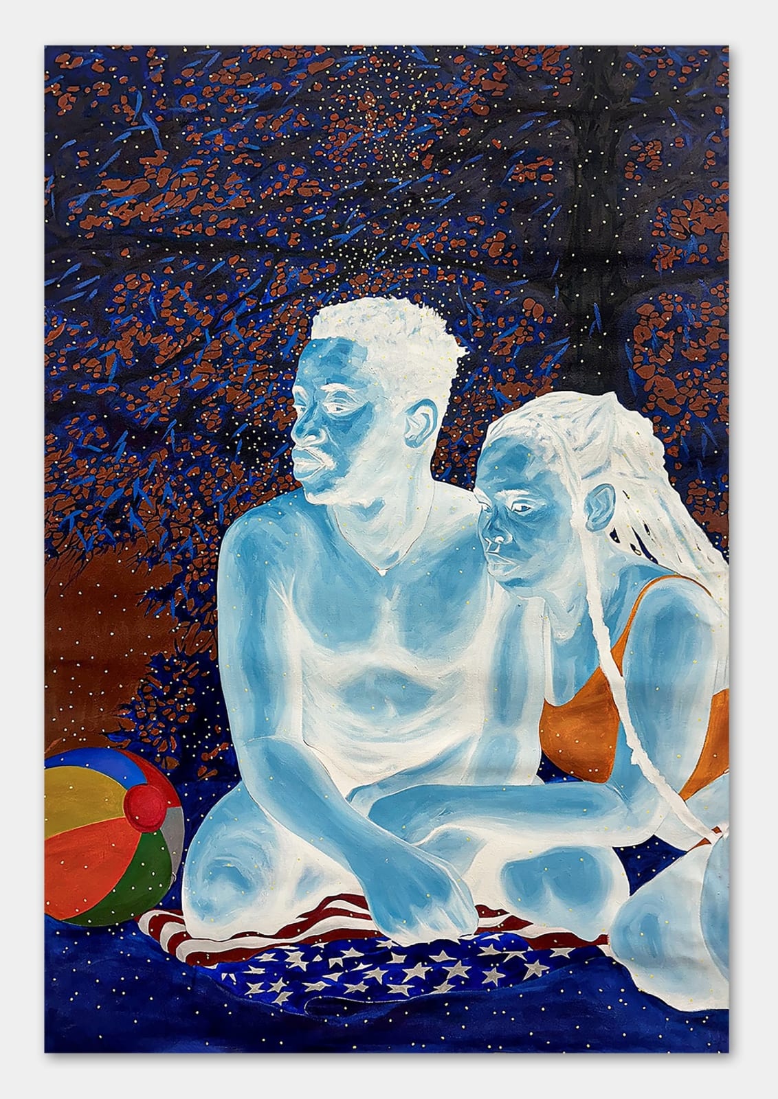 Boluwatife Oyediran. Painter. Contemporary African art. Contemporary figurative painting. Black identity. Black figures portraits. Nigerian artist. Inverted Blackness.
