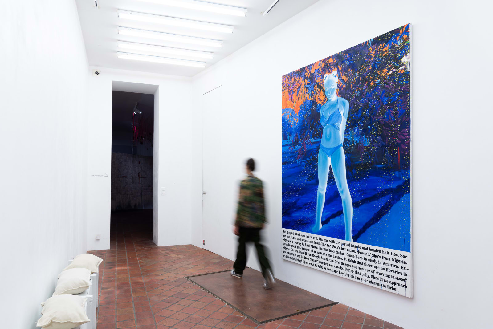 Installation view of the work The Transfirguration by Boluwatife Oyediran at AFIKARIS Gallery Paris. Studio Vanssay