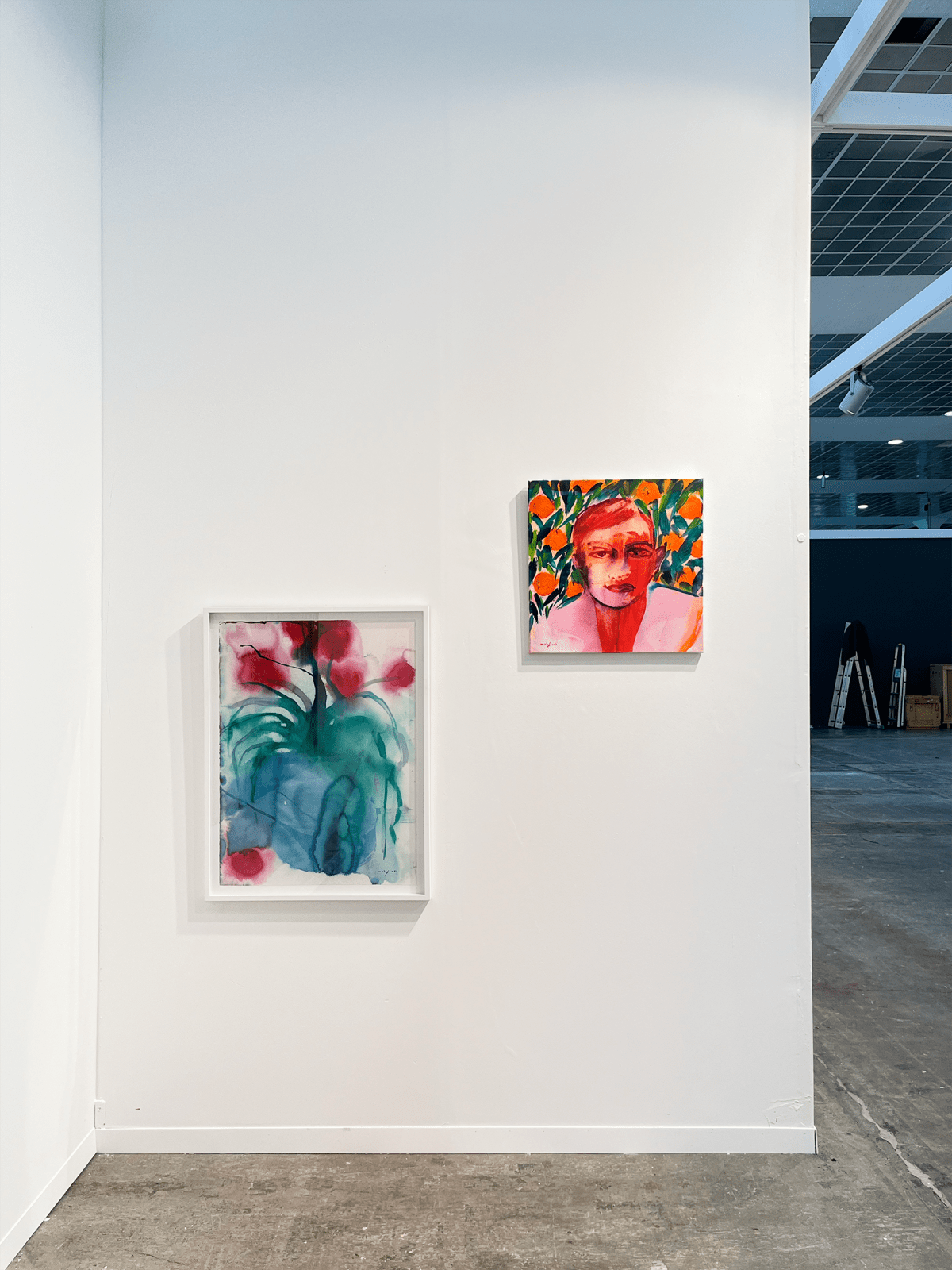 View of Omar Mahfoudi's work at Art Brussels on AFIKARIS booth