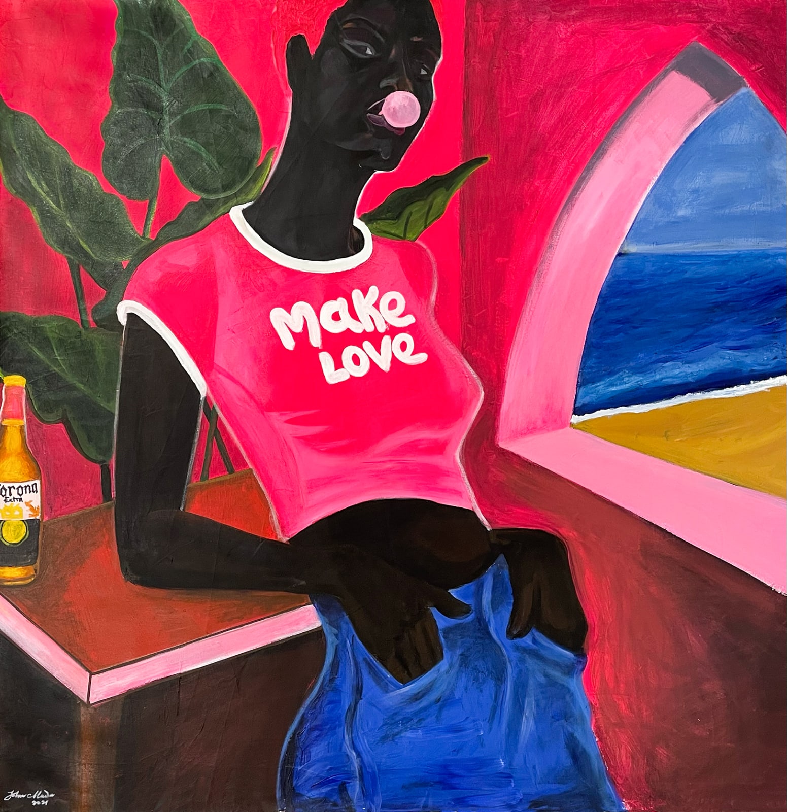 John Madu, Make love on the beach 2021, 2021