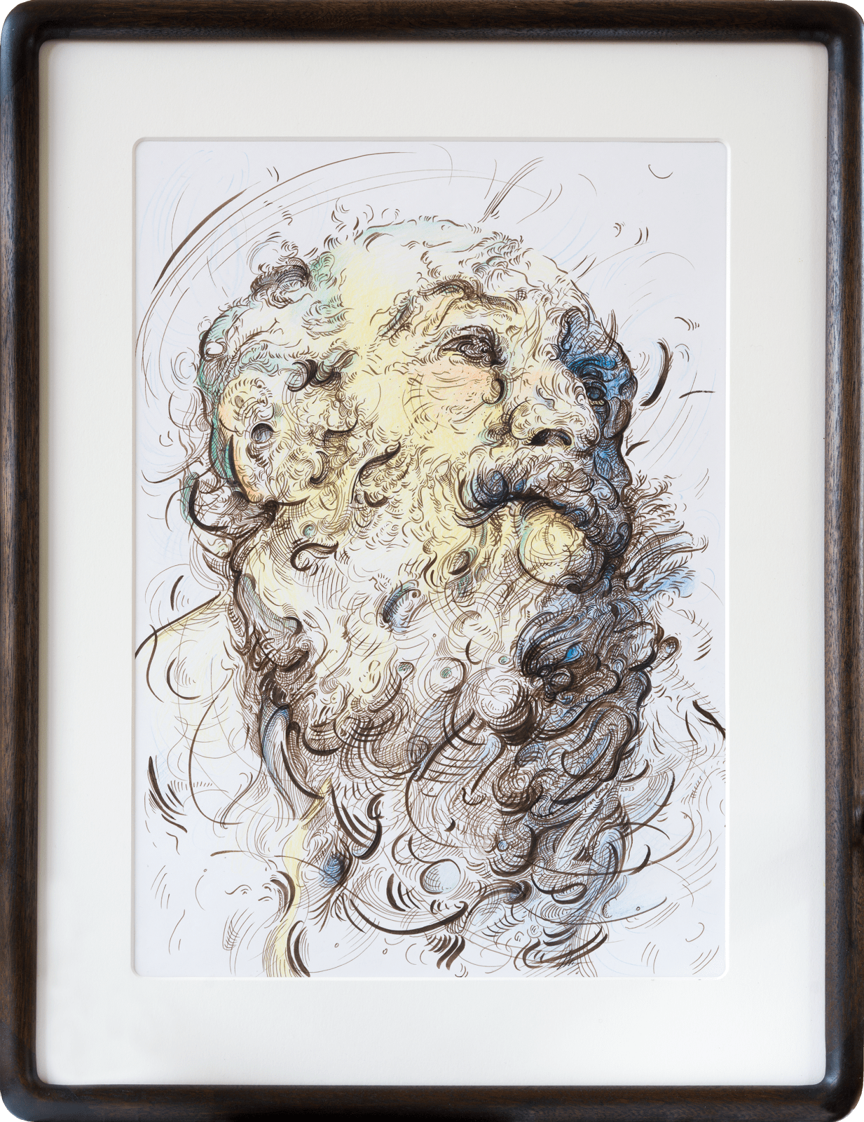 Glenn Brown, Drawing 2 (after Tiepolo) , 2023