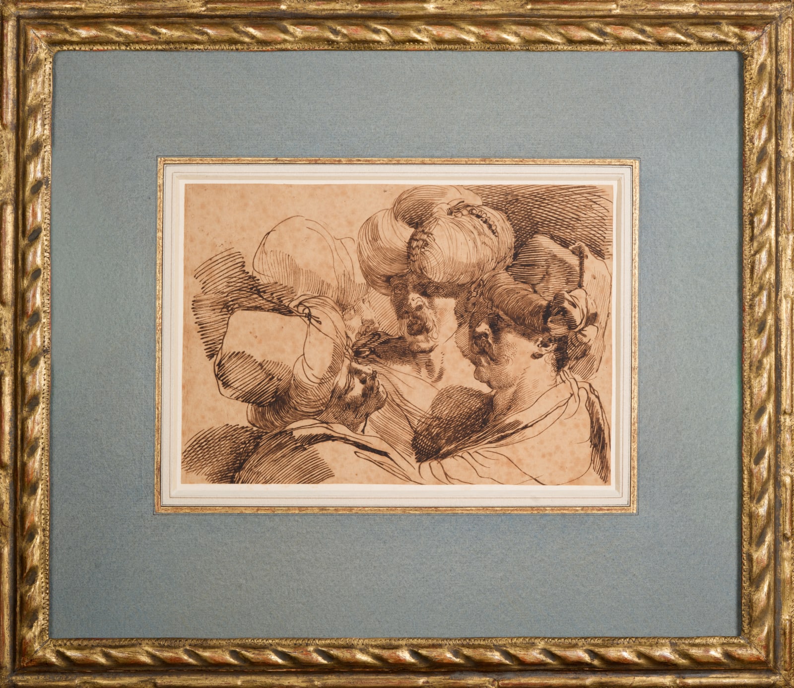 Mauro Gandolfi (Italian, 1764–1834), A sheet of head studies of orientals