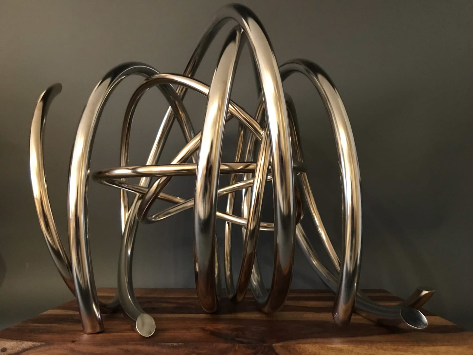Mark Beattie, Gold in Silver Spiral, 2018