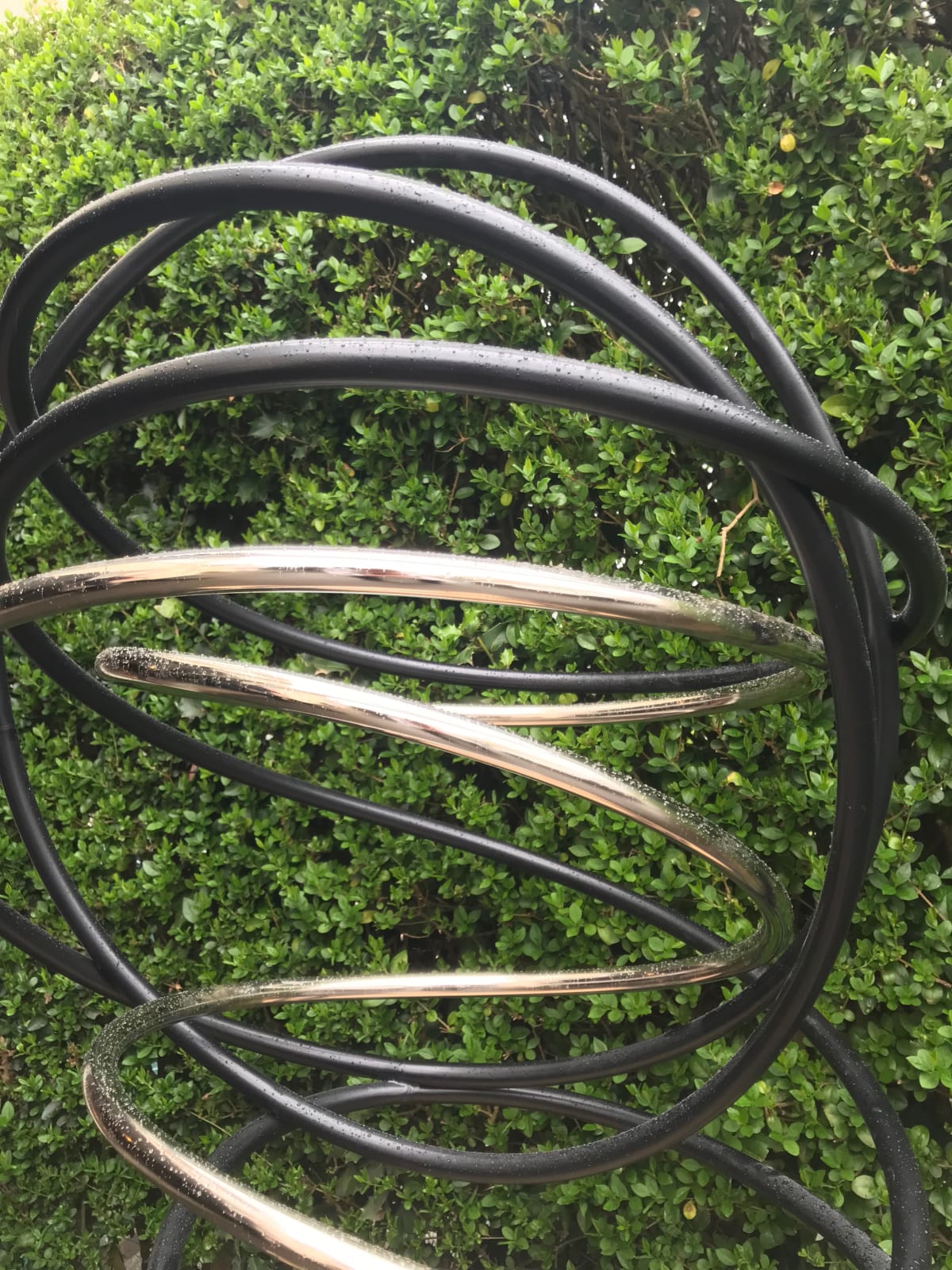 Mark Beattie, Silver in Black Tall Spiral, 2018