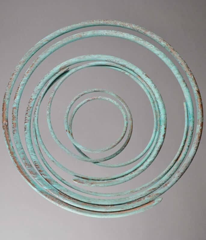 Mark Beattie, Verdigris Spiral (Wall Based), 2017