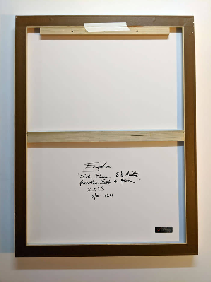 Jason Engelund, Sun Flare, 8 and a Half Minutes, from the Sun to Here, 2013