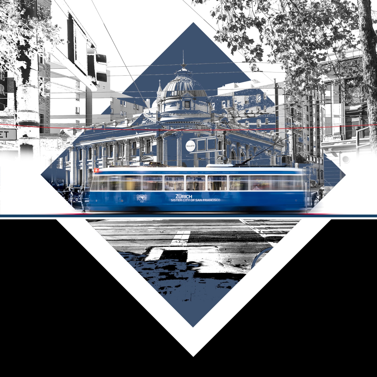 Mike Sanchez, San Francisco Streetcar, Zurich Switzerland, No 77, Built 1952, 2018