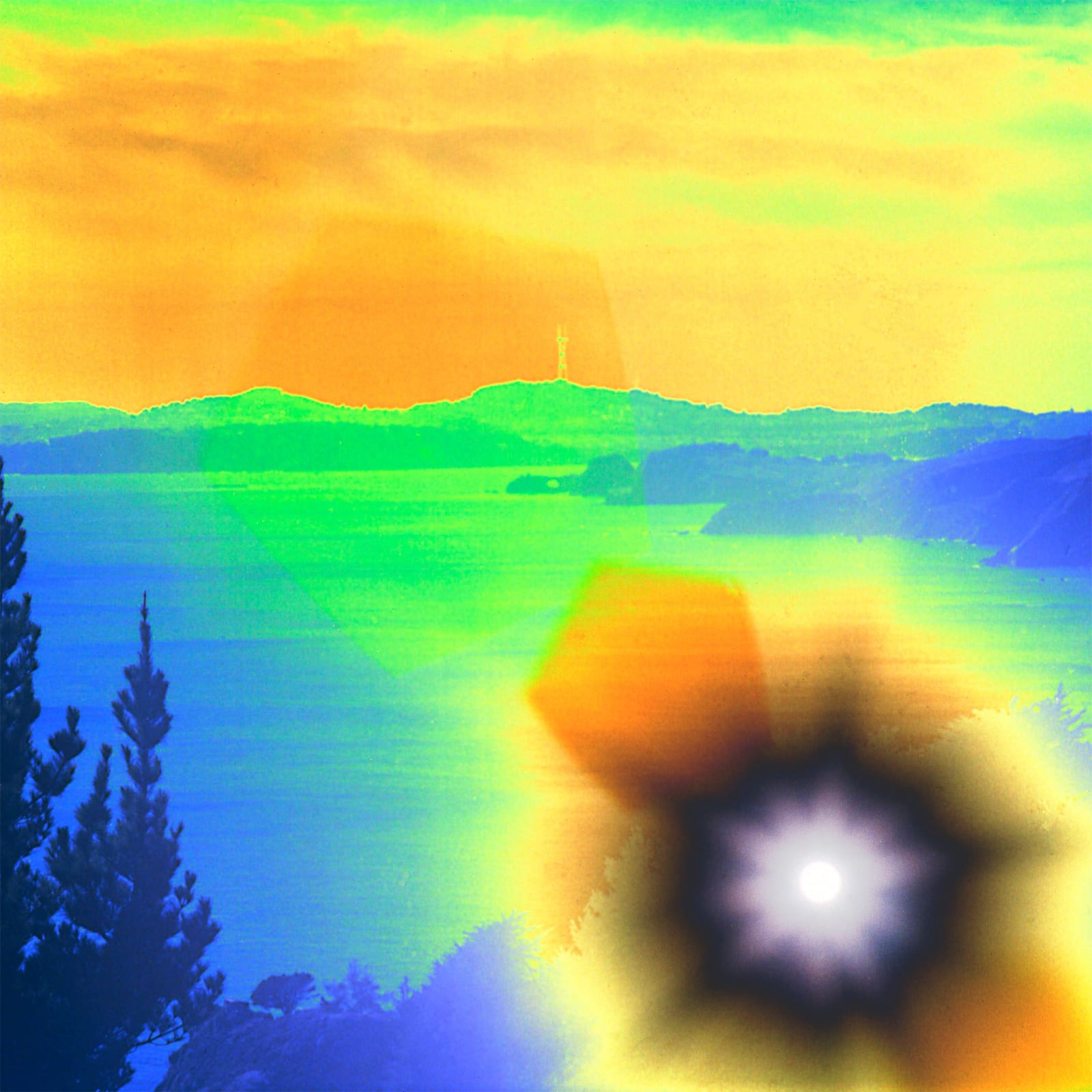 Jason Engelund, Sunscapes, Icarus Survives, Sutro Tower, 2020