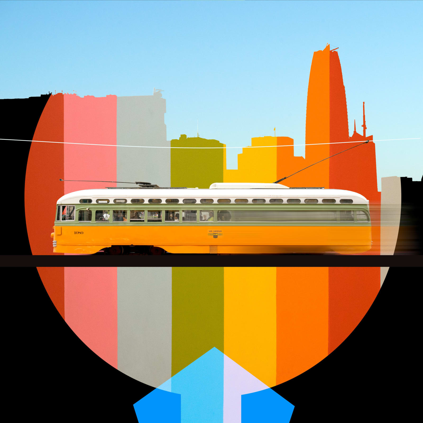 Mike Sanchez, San Francisco Streetcar, Los Angeles Transit Line 1080, Built 1946 , 2018