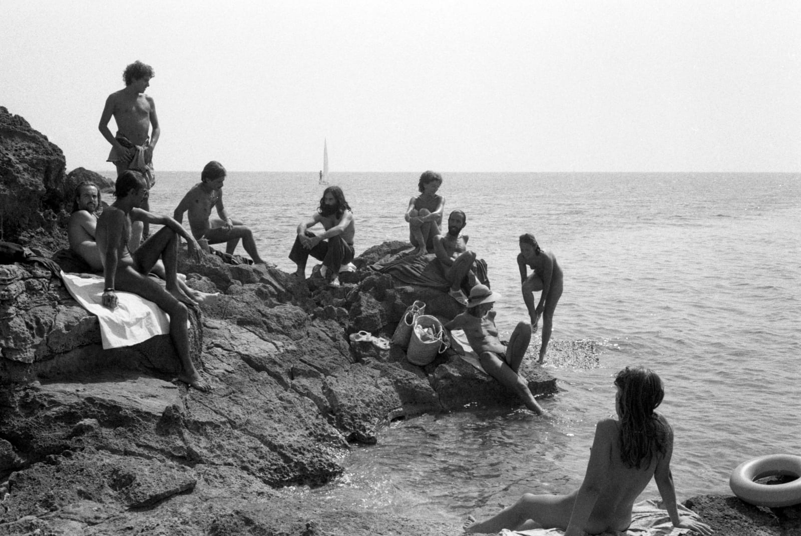 Oriol Maspons, Hidden Cala in Es Cavallet, Ses Salines, Ibiza, cerca 1985