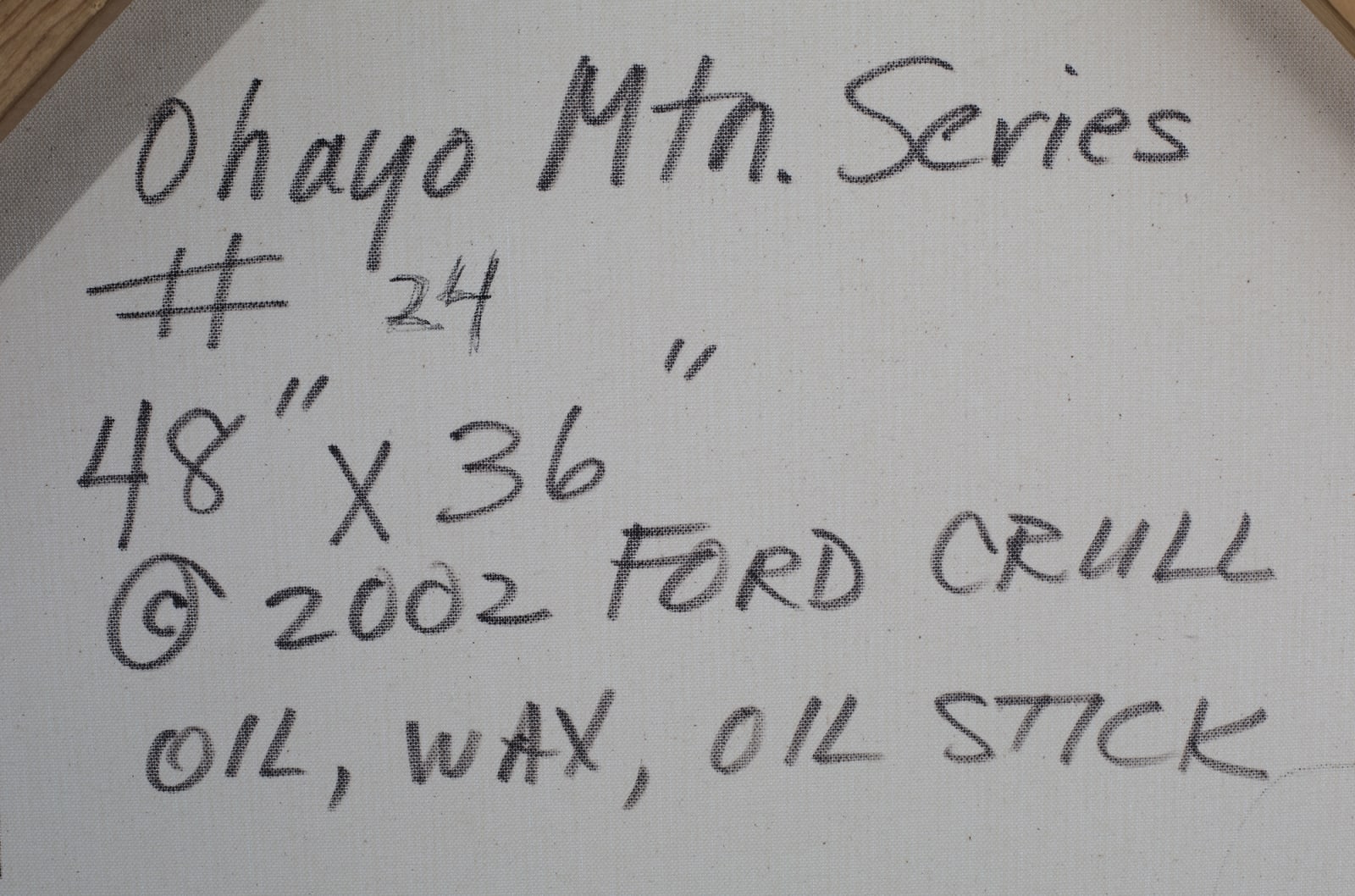 Ford Crull, Ohayo Mountain Series, 2002