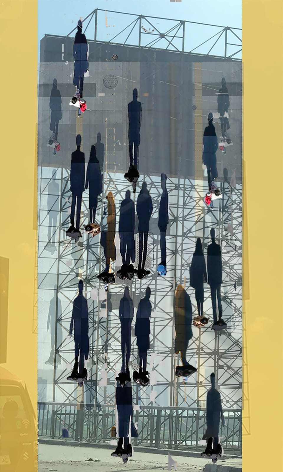 Nevine Hamza, Barriers and Shadows 1, 2017