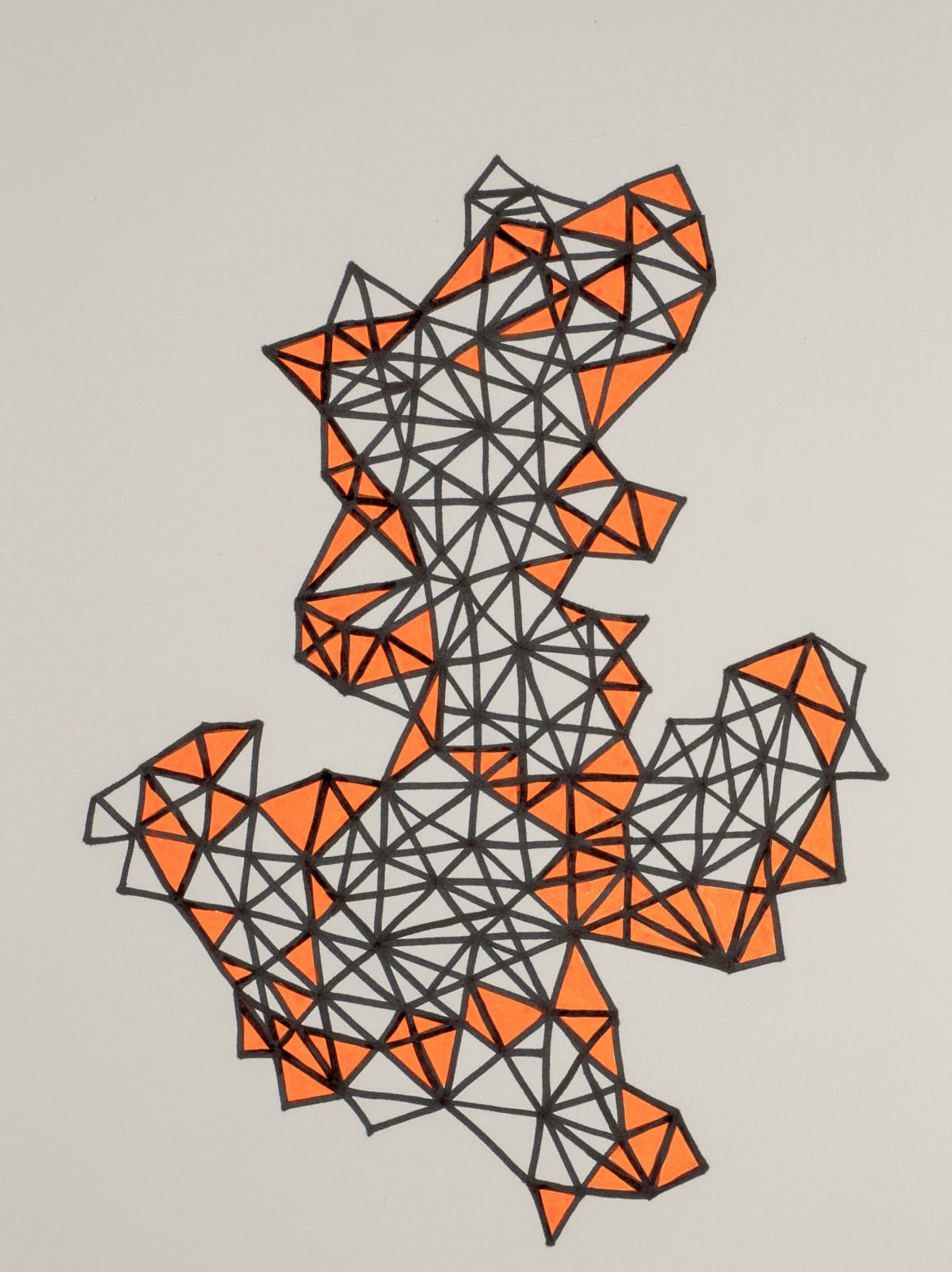 Layla Juma, Triangles - Composition (10), 2022