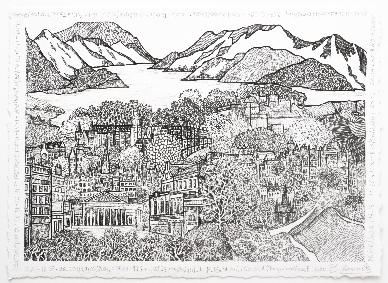 Bénédicte Gimonnet, Peregrinations E , 2024