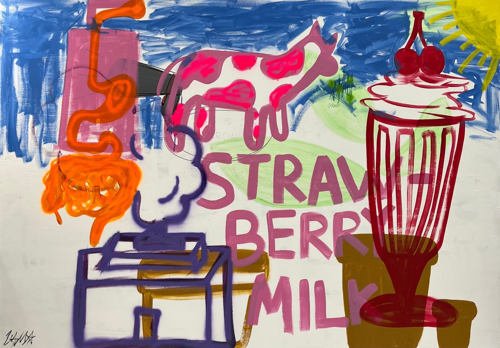 Lama Alshenaifi, Strawberry Cow, 2022