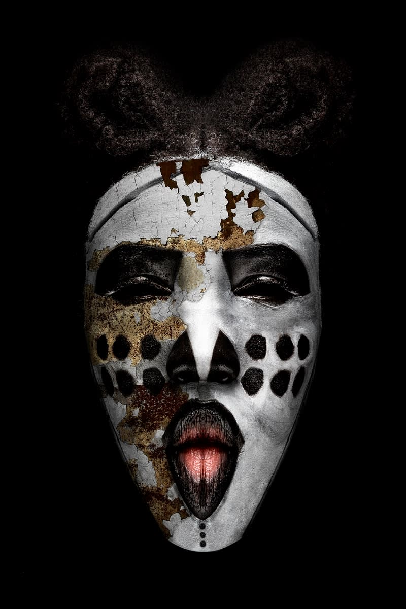 Teddy Mitchener, Ngil mask (series Disappearing Africa), 2018