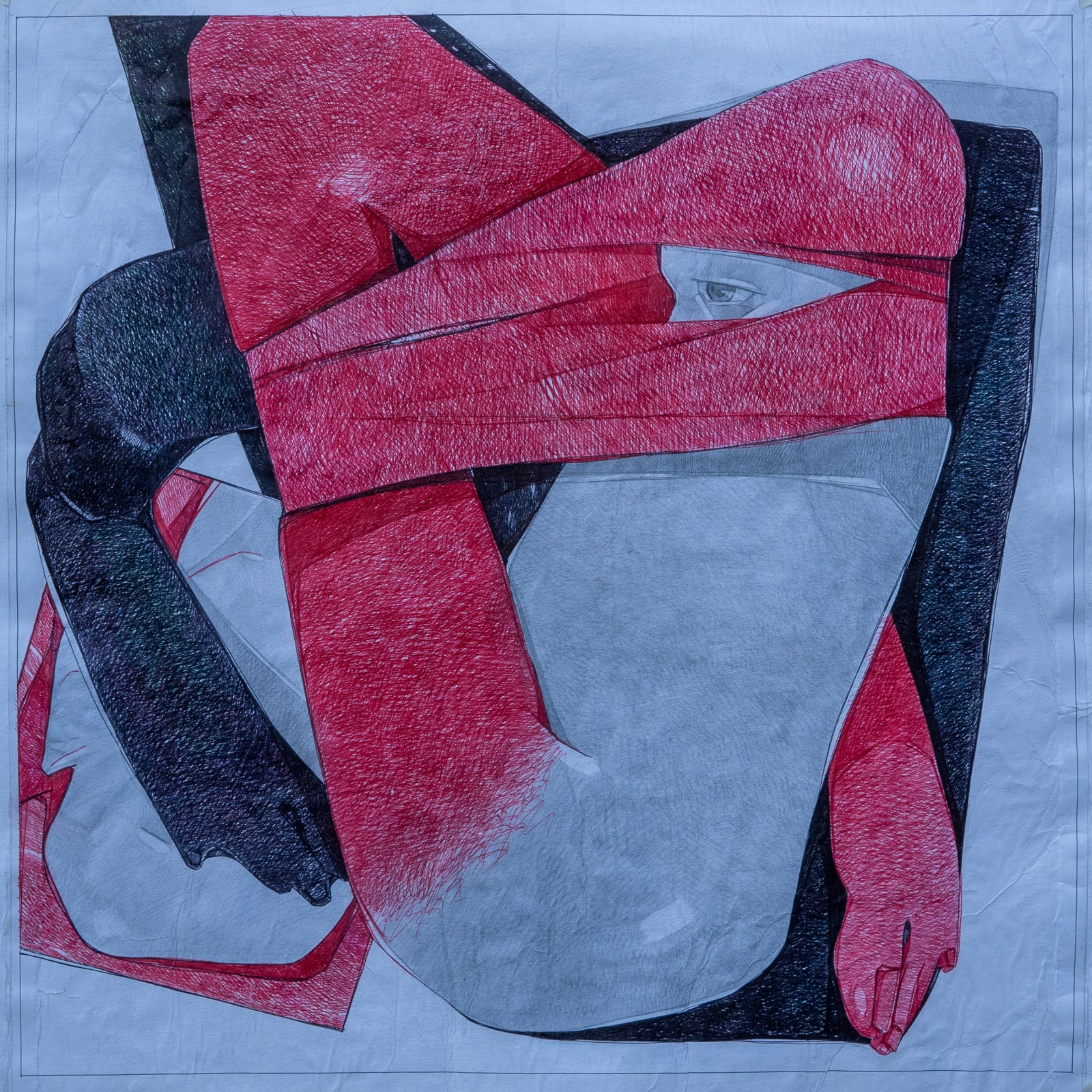 Ashenafe Mestika, Trace of a Moment 047, 2022