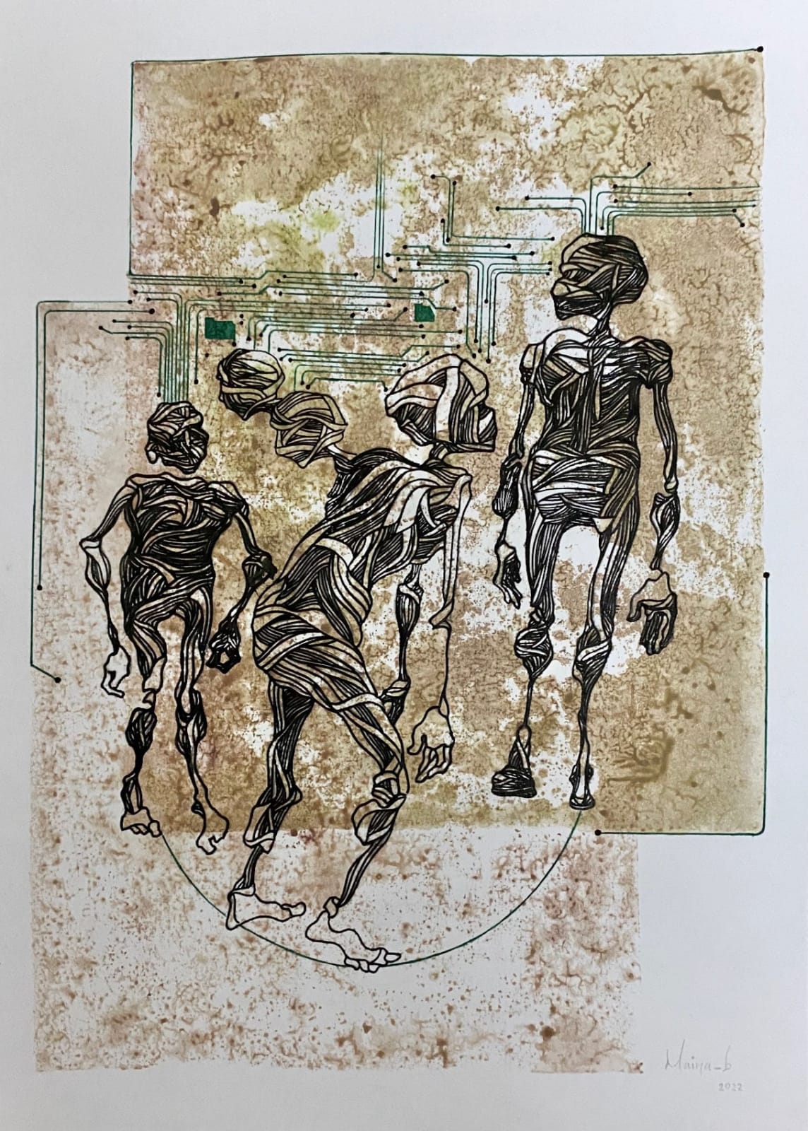 Maina Boniface, Social Zombification, 2022