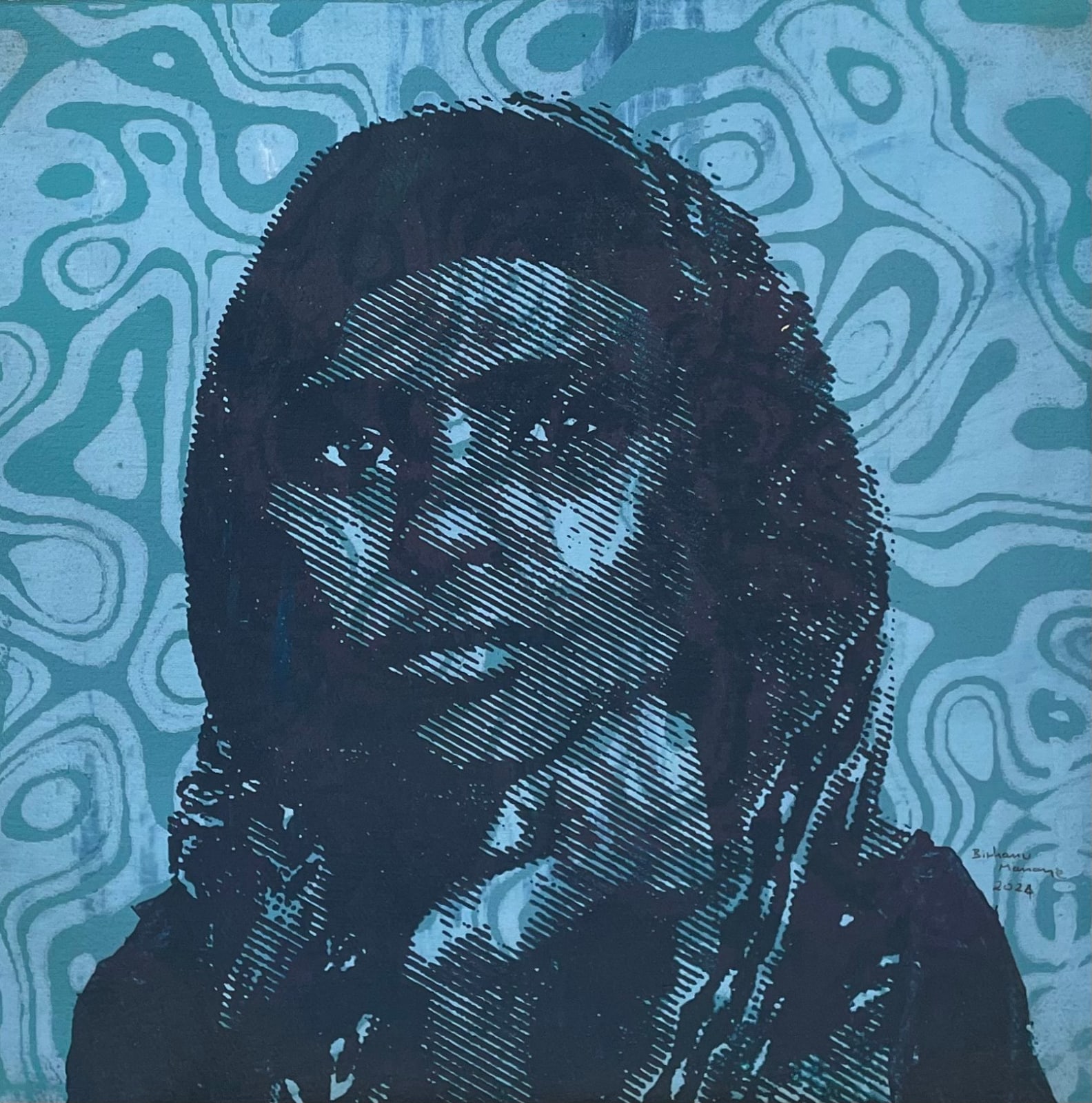 Birhanu Manaye, The Gaze, 2024