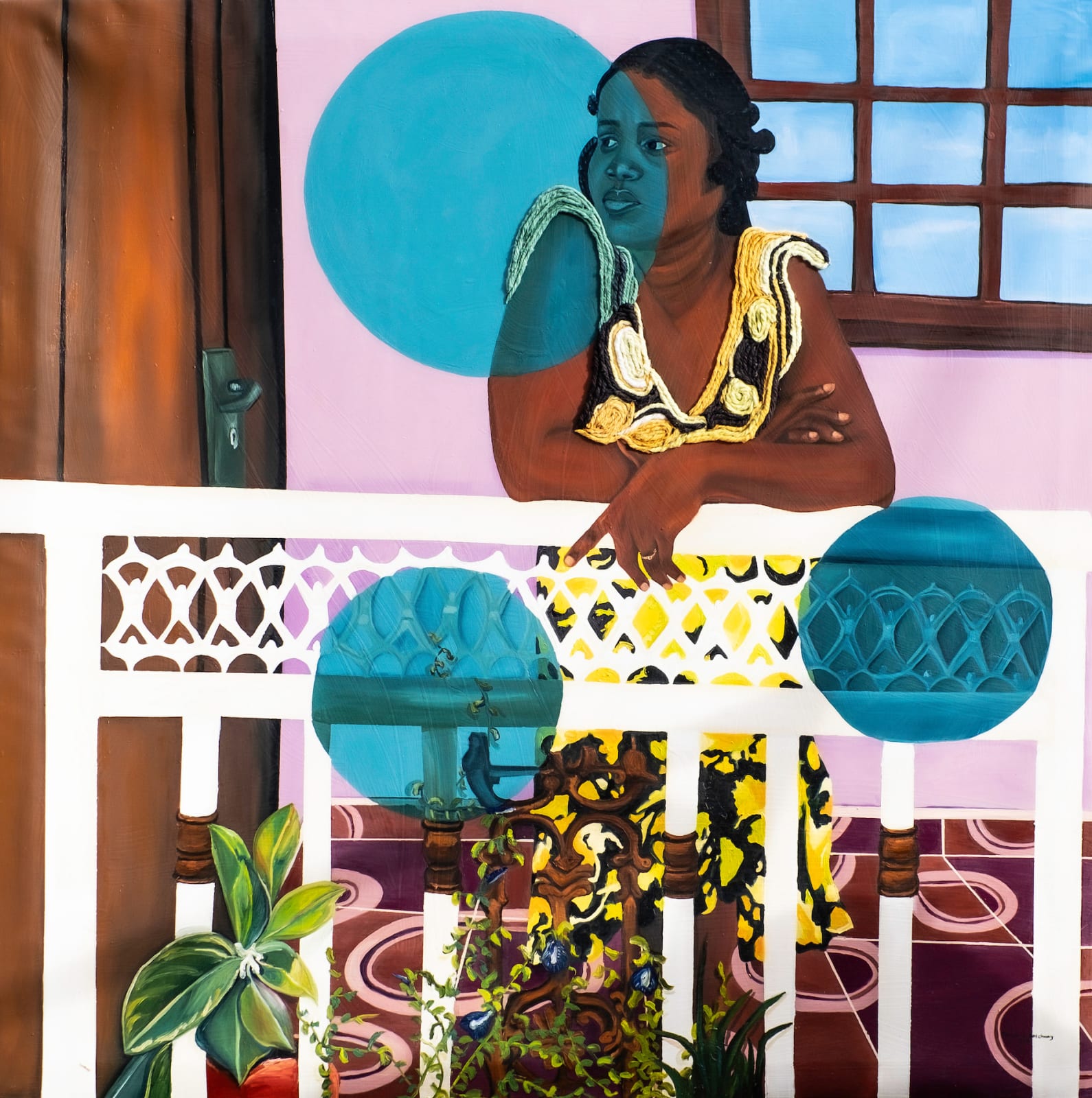 Cecilia Lamptey-Botchway, View from the Balcony, 2024