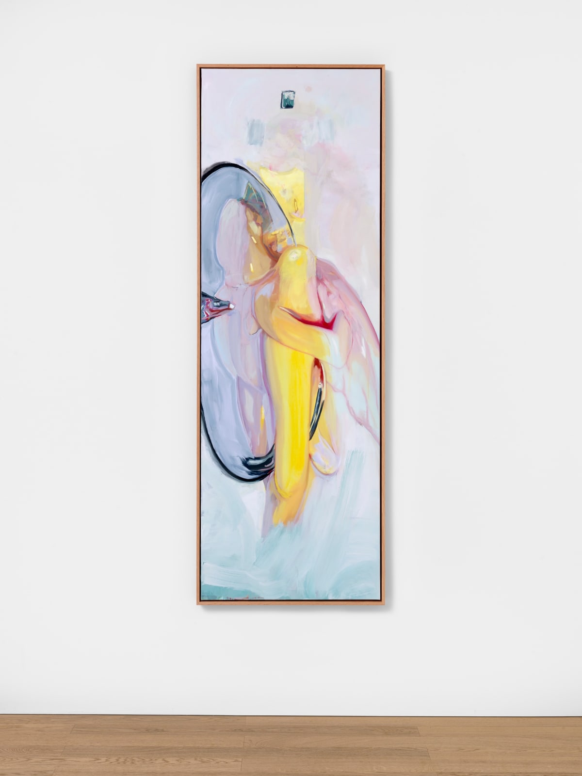 Rachel Rossin, Chrome Glass with Wing , 2025