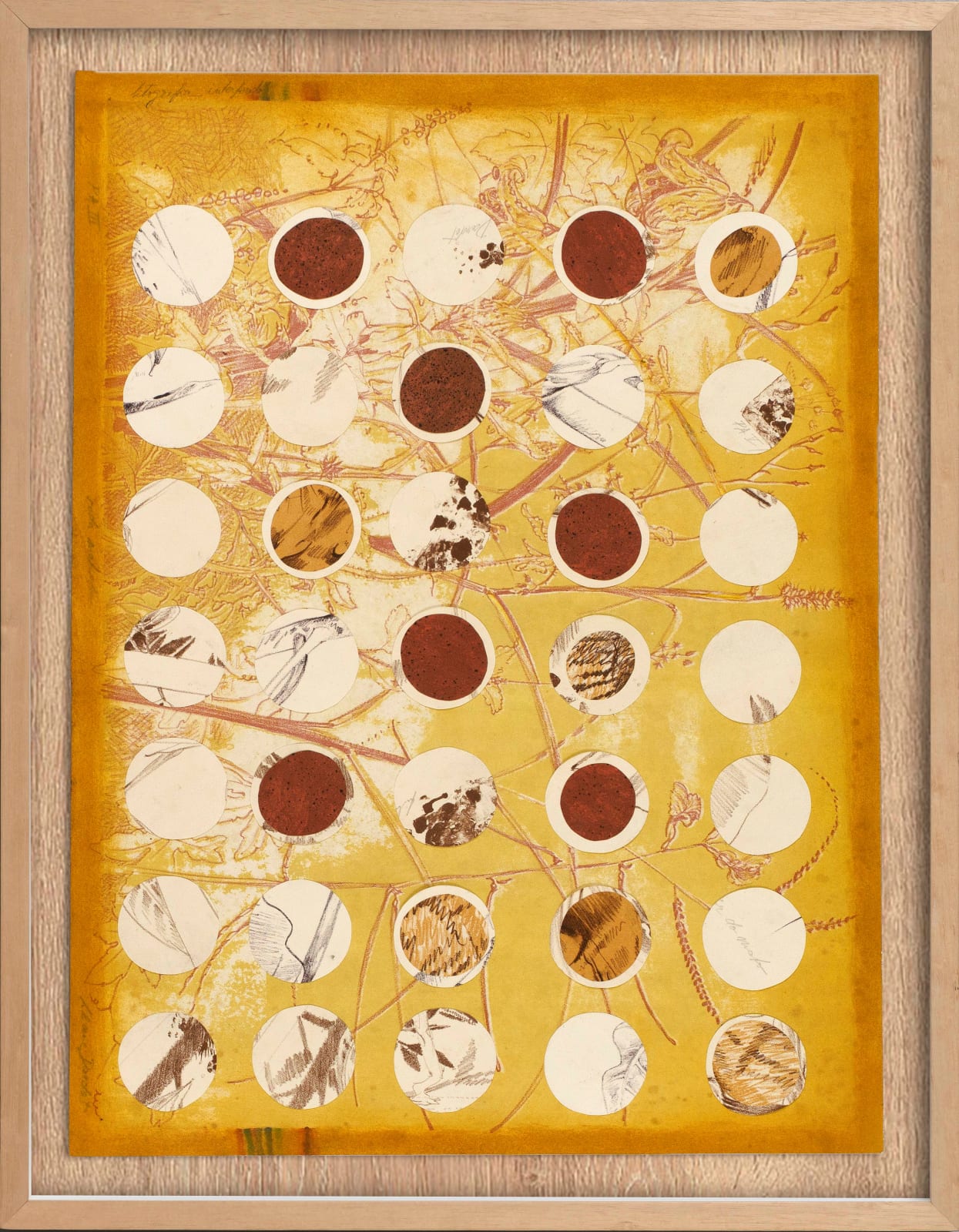 Liliane Dardot e Marcelo Silveira, pigmento e recorte em litografia com sobreposição e colagem sobre outra gravura, 1985/2025