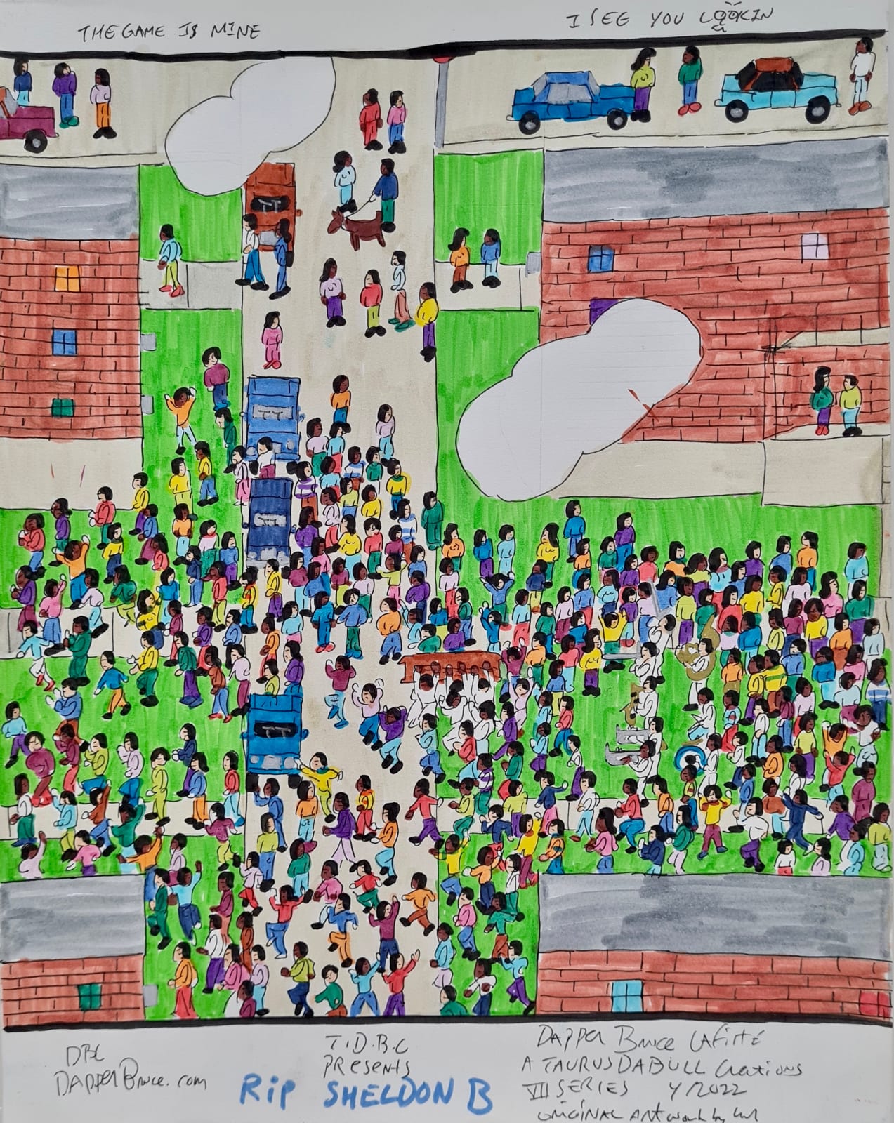 Dapper Bruce Lafitte, RIP Sheldon B, 2022 Alchemy Gallery