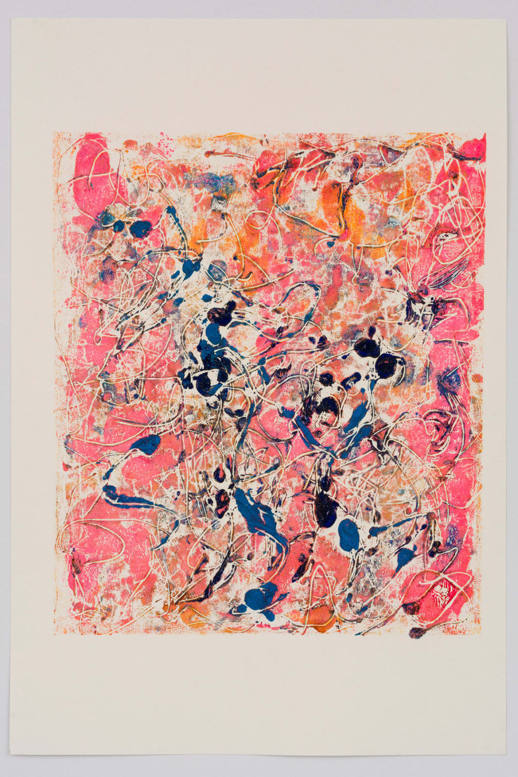 Rebecca Meanley, Untitled (pink-blue-dark blue), 2022