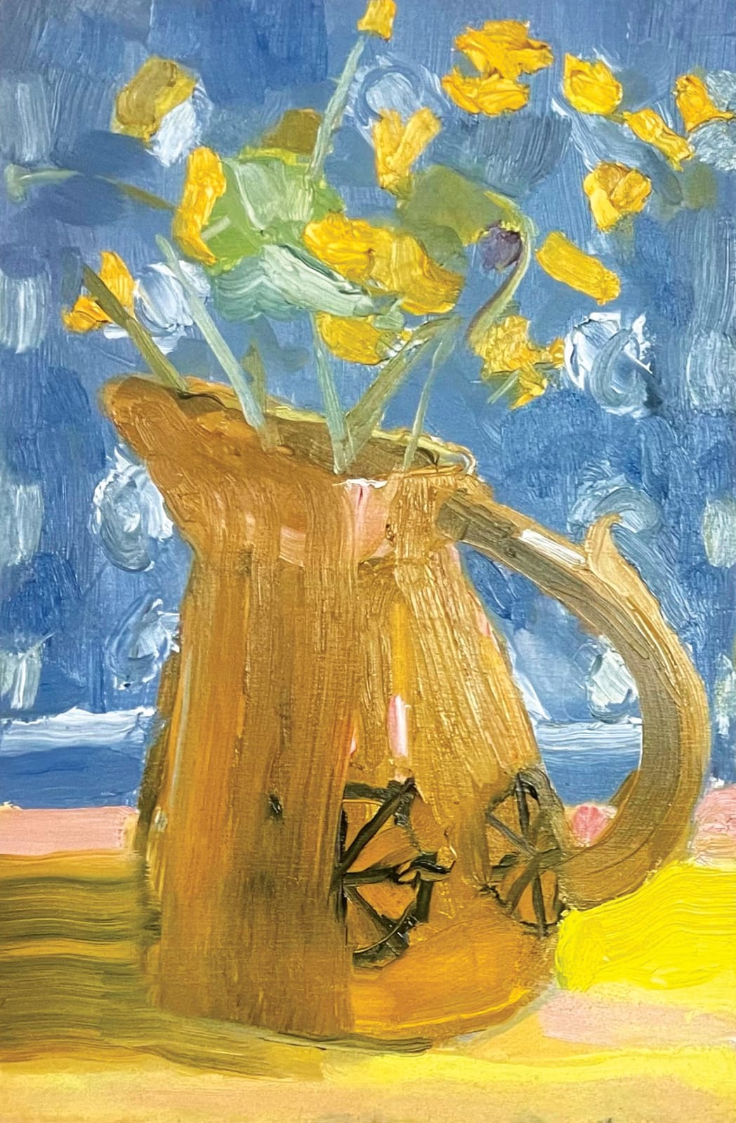 Aster Guinness, Buttercups and yellow Jug, 2024