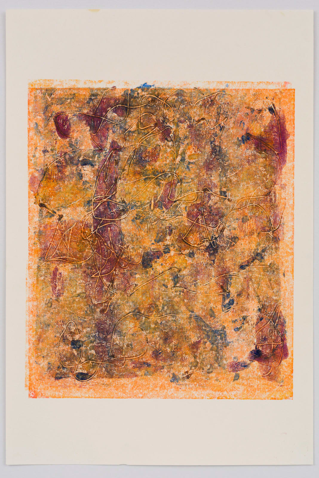 Rebecca Meanley, Untitled (ochre-orange-purple), 2022
