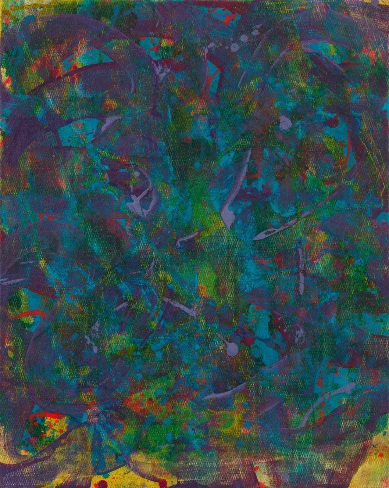 Rebecca Meanley, Fragments, scrubbed green, 2020