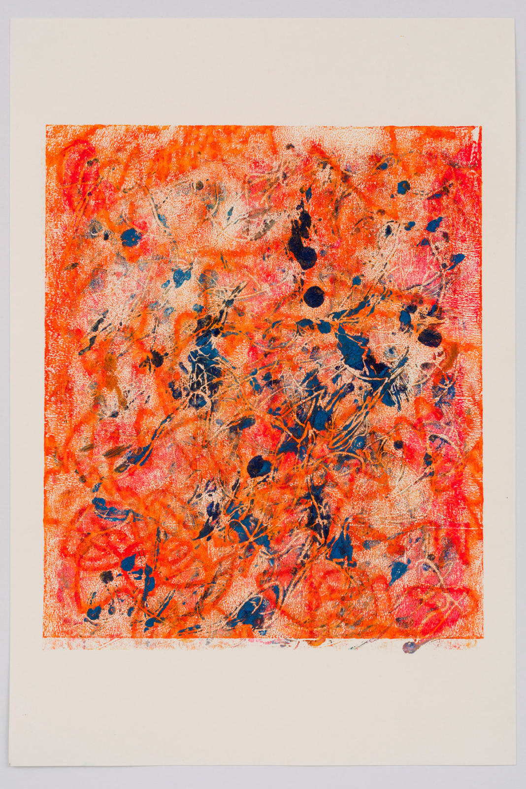 Rebecca Meanley, Untitled (red-orange-blue), 2022