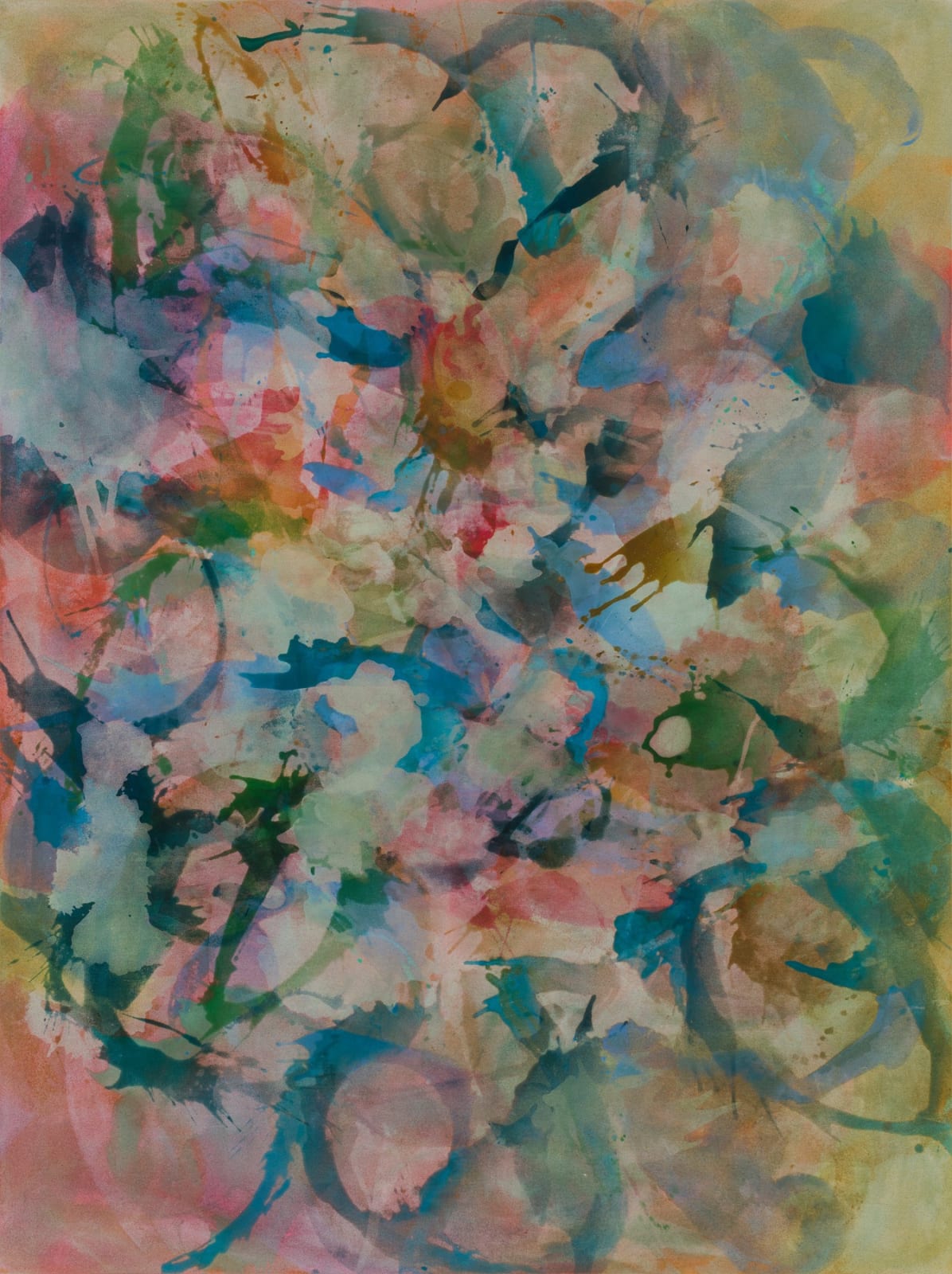 Rebecca Meanley, Red remembered stranger blue shape, 2022