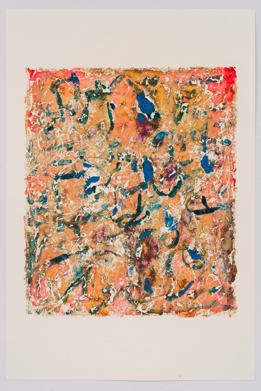 Rebecca Meanley, Untitled (ochre-blue-green), 2022