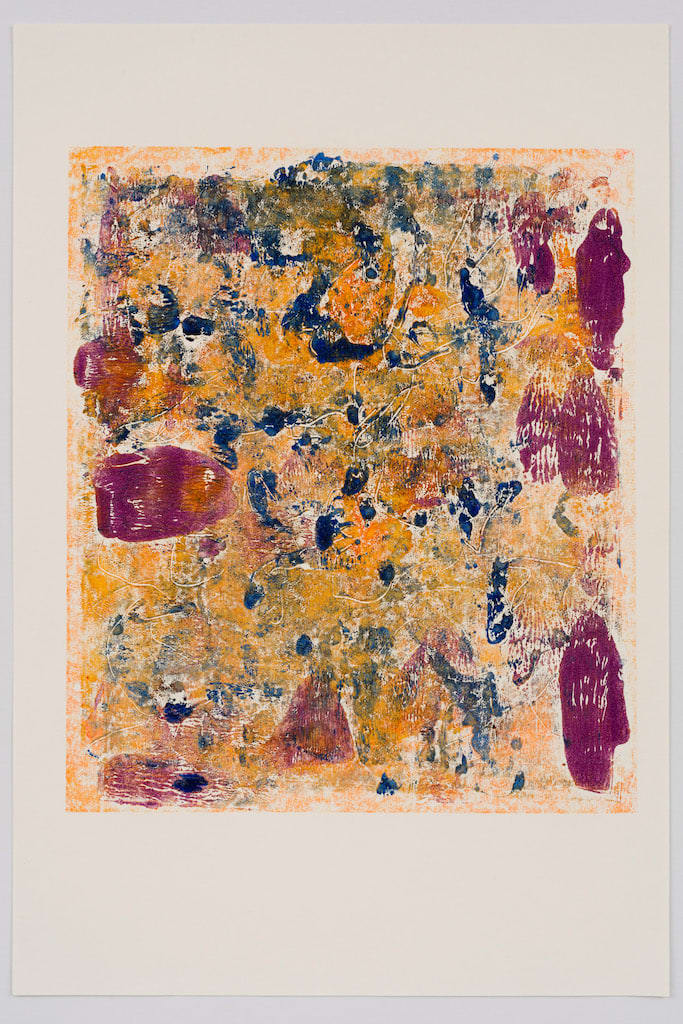 Rebecca Meanley, Untitled (orange-blue-purple), 2022