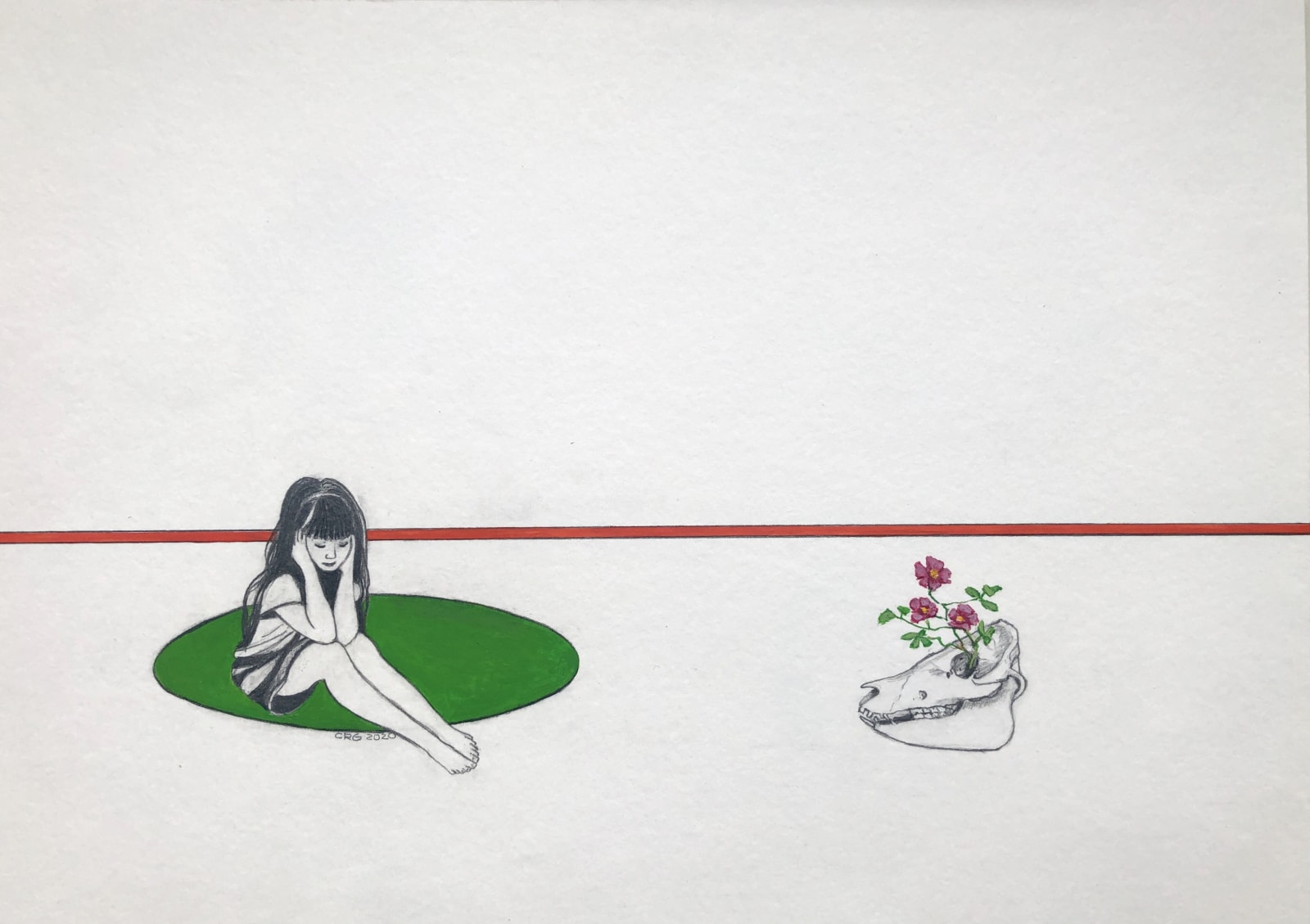 Cristina Ruiz Guiñazú, 'Ligne Rouge', 2020