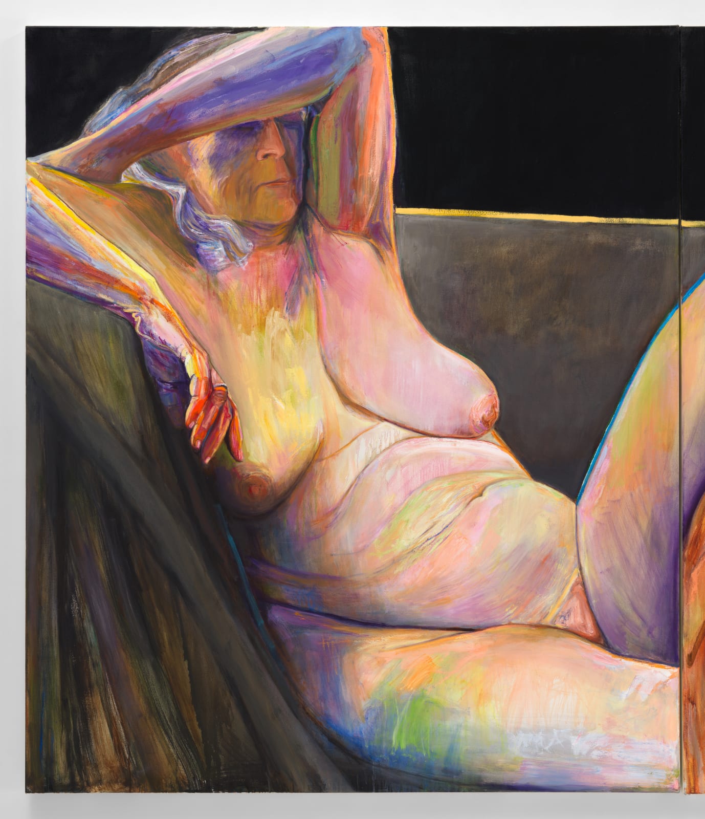 Joan Semmel, Couch Diptych, 2019