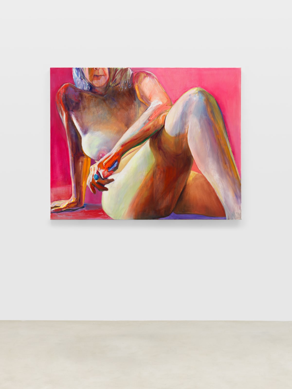 Joan Semmel, Pink Lean, 2019