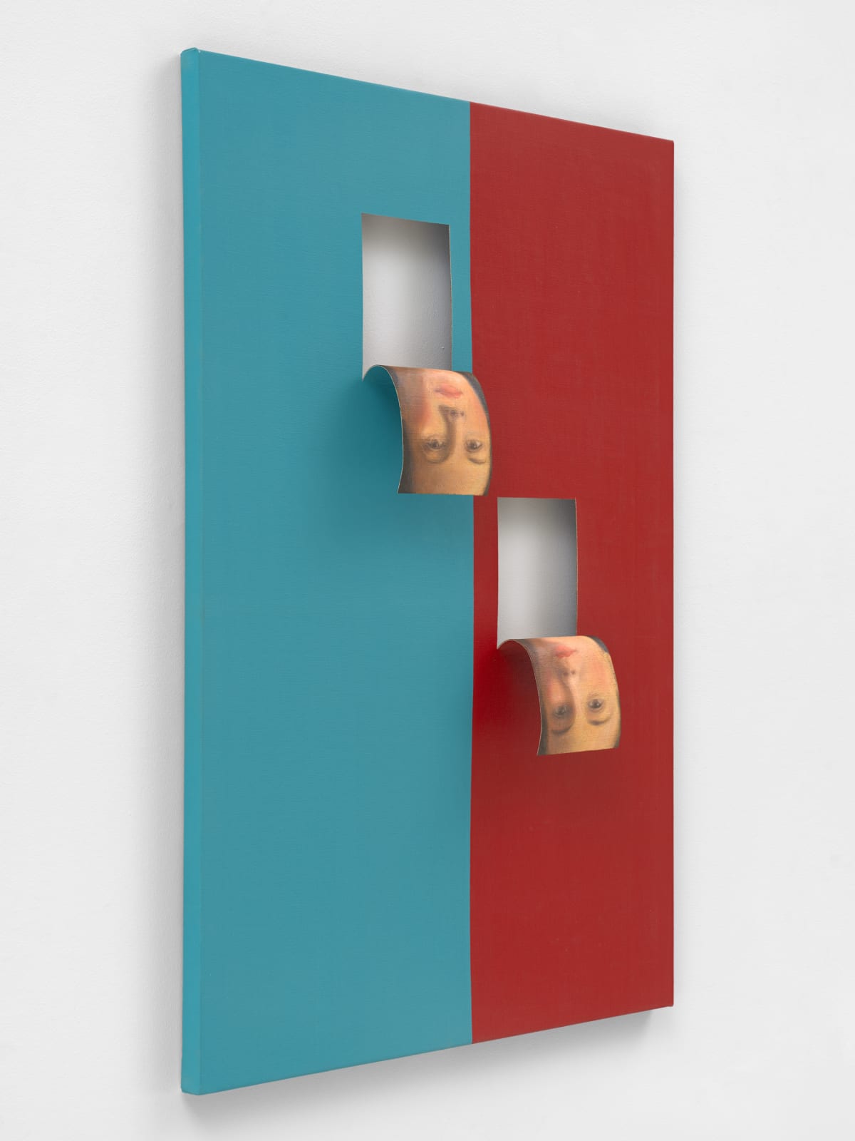 Valeska Soares, Doubleface (Cobalt Blue/ English Red), 2019