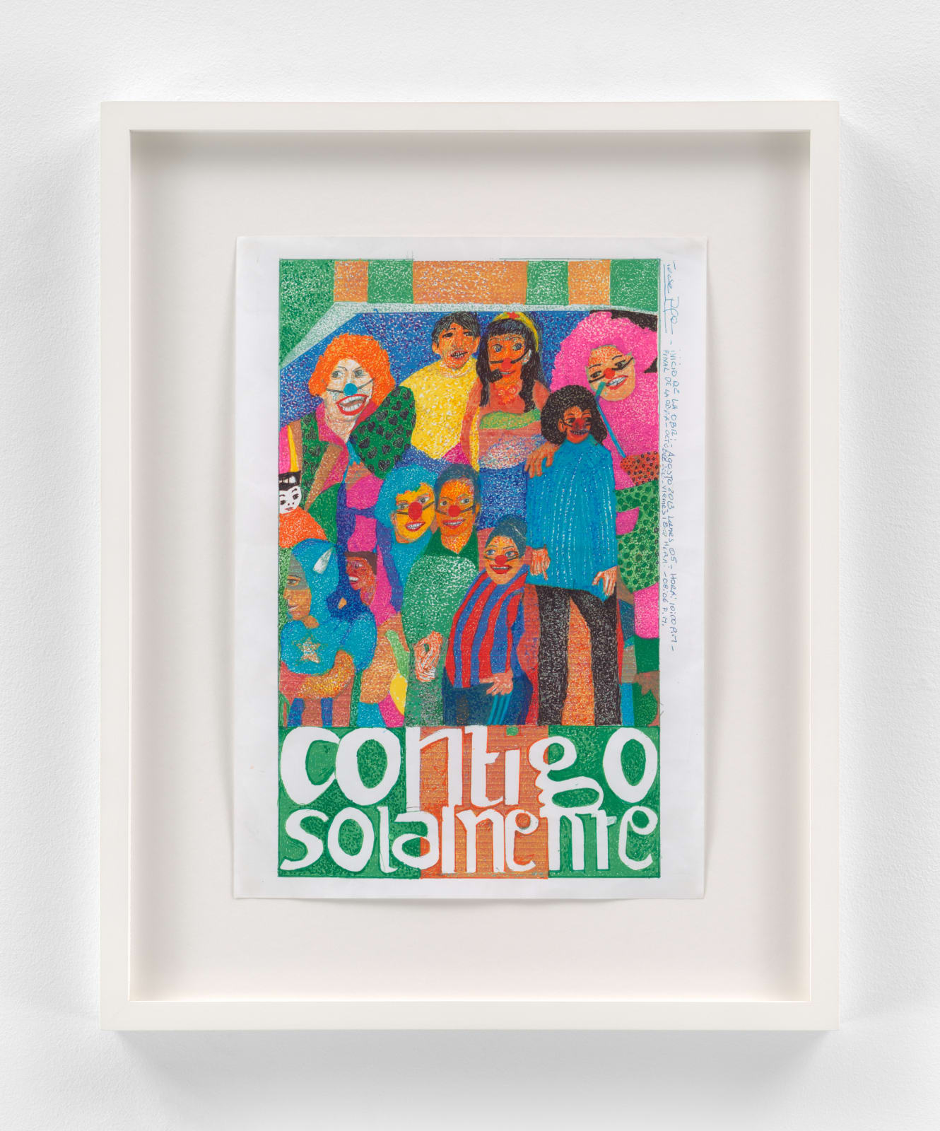 Teresa Burga, Untitled (contigo...) final de la obra - octuber 2013 - viernes 18 - hora: - 08:06 P.M., 2013