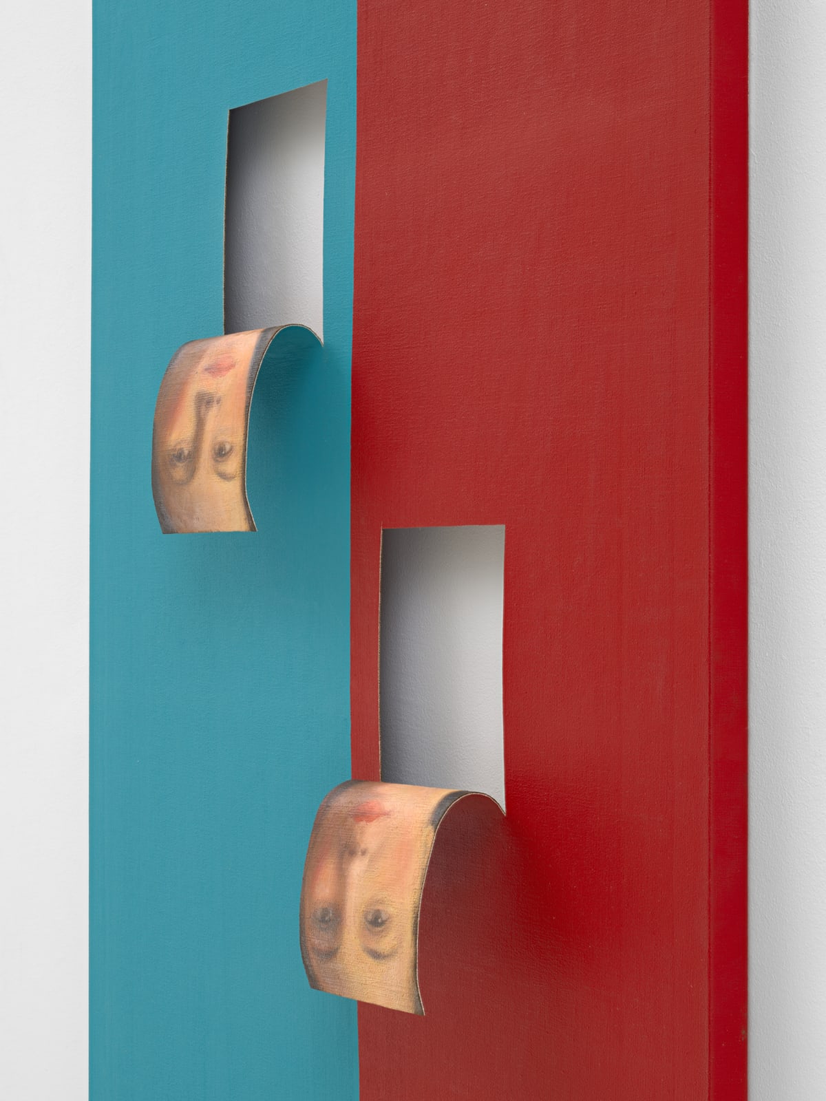 Valeska Soares, Doubleface (Cobalt Blue/ English Red), 2019