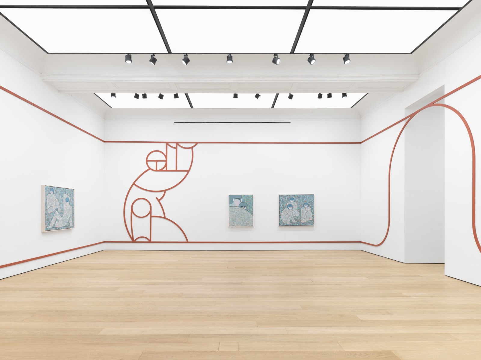 Ruby Sky Stiler, Father holding Child, 2025