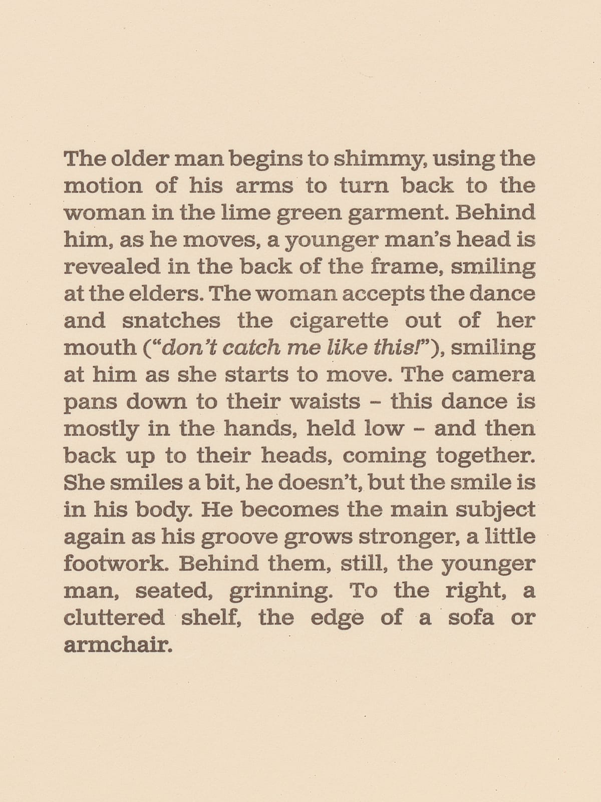 Chloë Bass, PRETEXTS (Family Dancing, 1962): 01:02 - 02:49, 2025