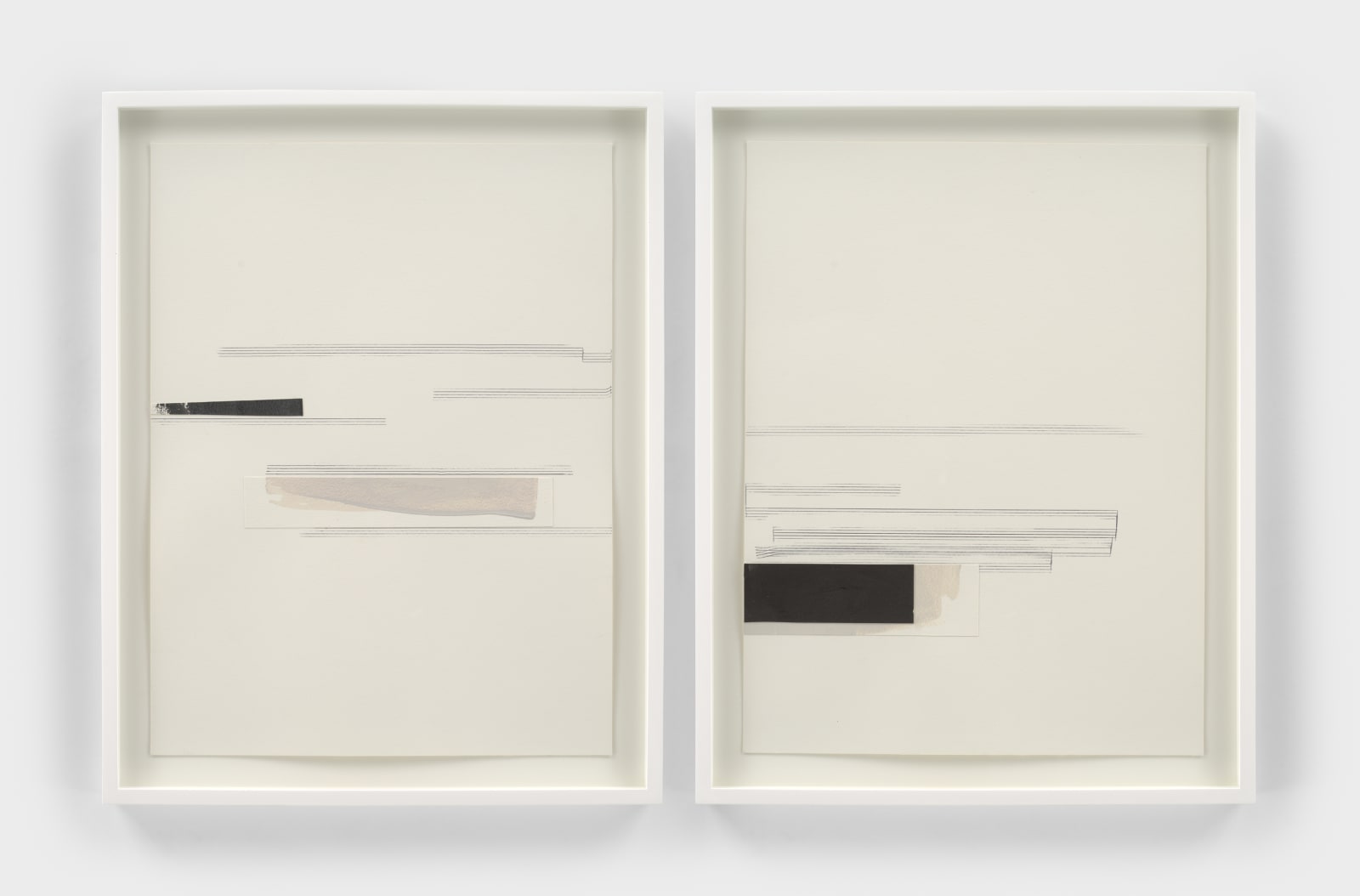 Jennie C. Jones, Untitled (Segue Score) Diptych #2, 2021