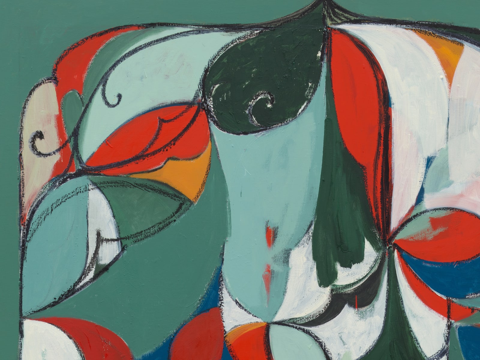 Kamrooz Aram, Untitled (Arabesque Composition), 2022-2023