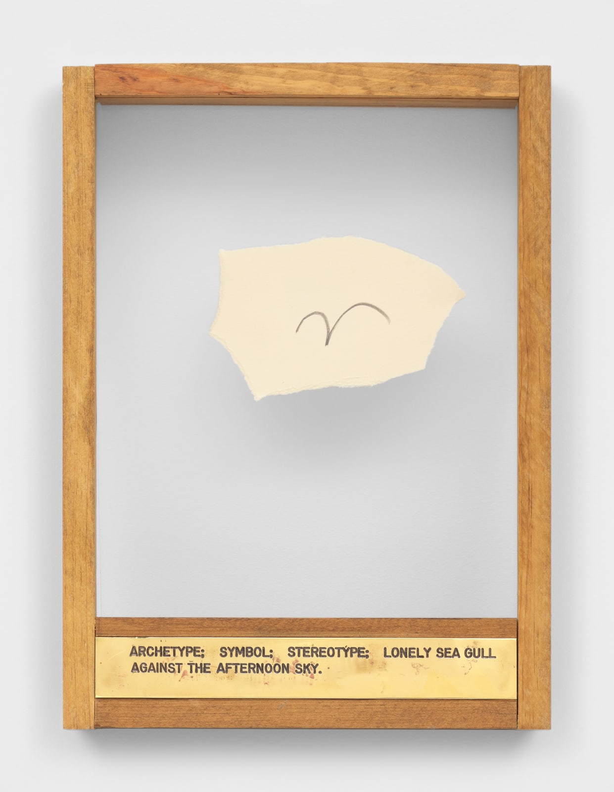 Luis Camnitzer, Archetype; Symbol; Stereotype; Lonely Sea Gull Against the Afternoon Sky., 1972/2024