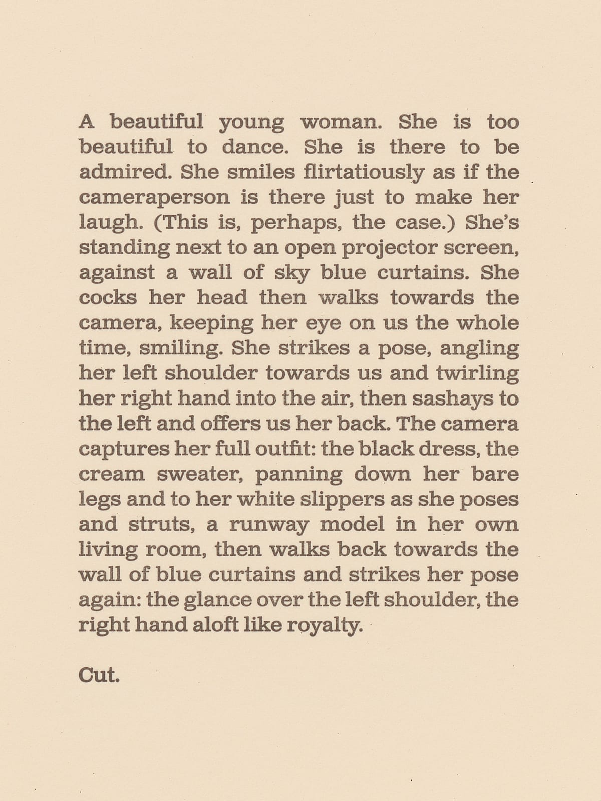 Chloë Bass, PRETEXTS (Family Dancing, 1962): 01:02 - 02:49, 2025