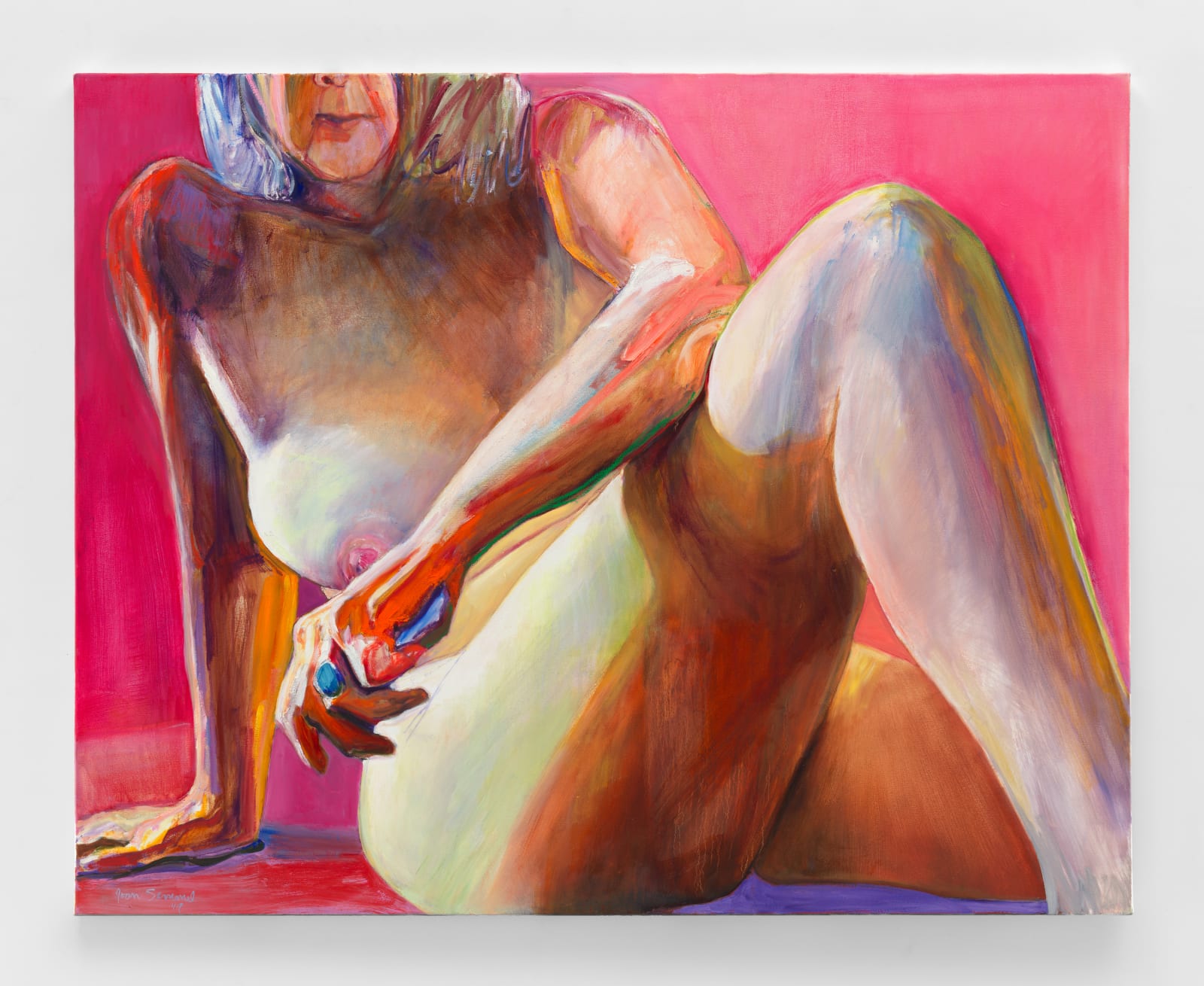 Joan Semmel, Pink Lean, 2019